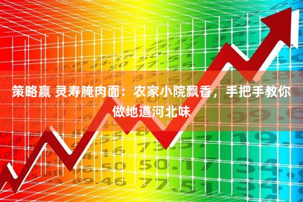 策略赢 灵寿腌肉面：农家小院飘香，手把手教你做地道河北味