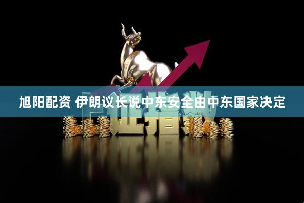 旭阳配资 伊朗议长说中东安全由中东国家决定